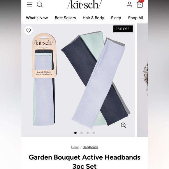 Kitsch Accessories - Kitsch 3pc Active Headband Set in Lavender, Mint & Navy (NWoT)